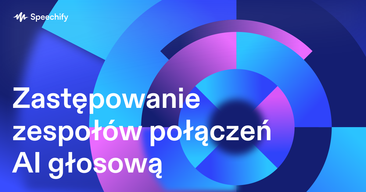 Zastępowanie zespołów połączeń AI głosową