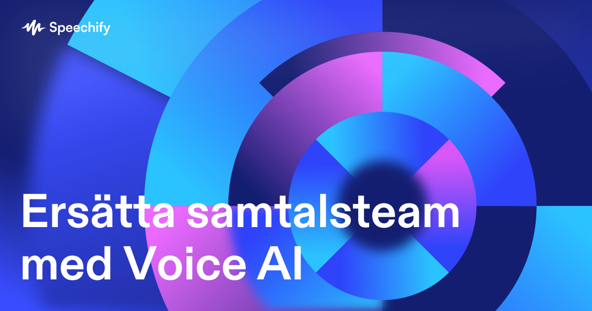 Ersätta samtalsteam med Voice AI