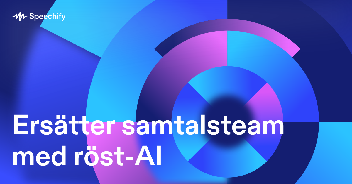 Ersätter samtalsteam med röst-AI