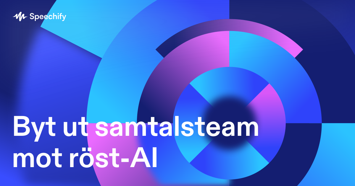 Byt ut samtalsteam mot röst-AI