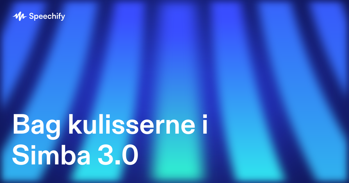 Bag kulisserne i Simba 3.0