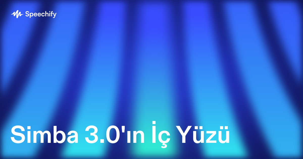 Simba 3.0'ın İç Yüzü