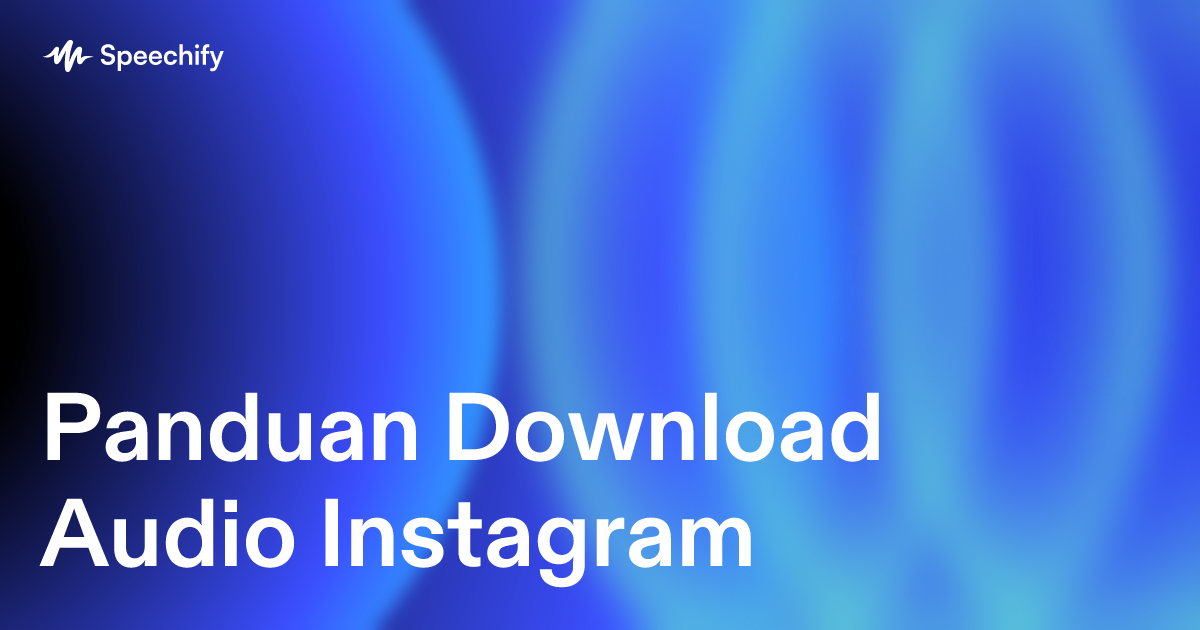 Panduan Download Audio Instagram