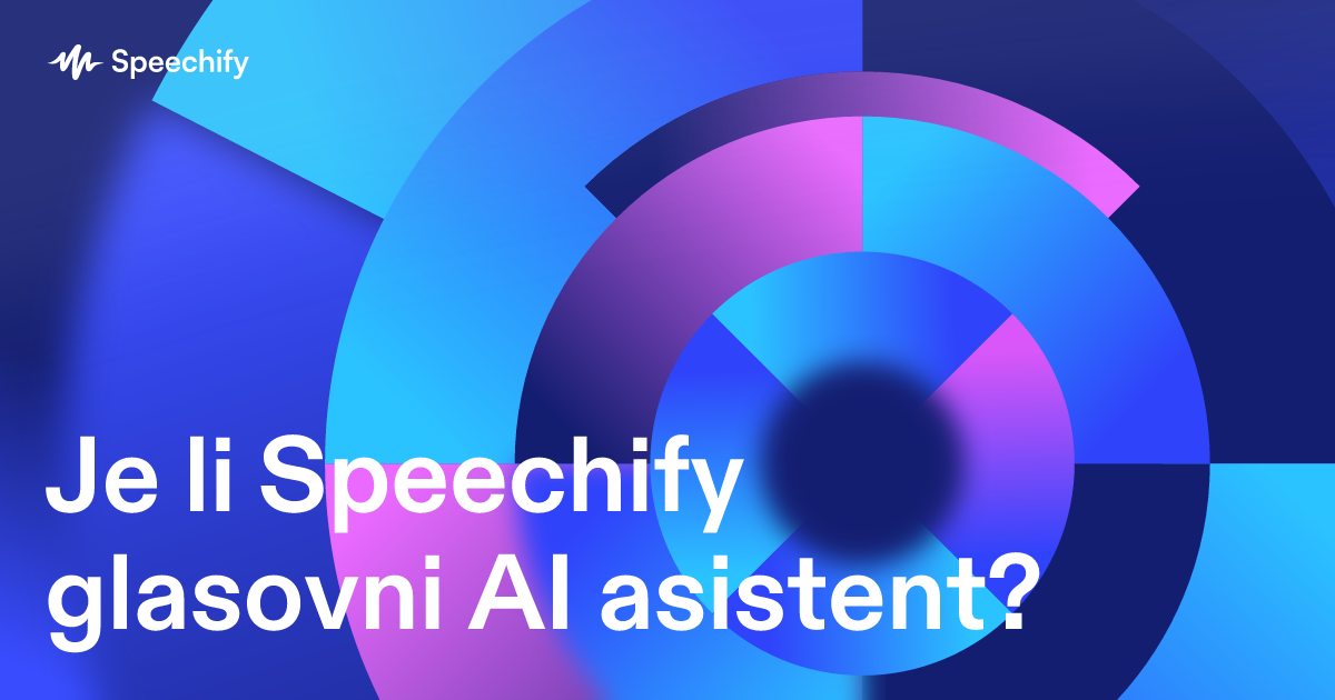Je li Speechify glasovni AI asistent?