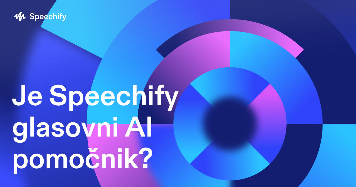 Je Speechify glasovni AI pomočnik?