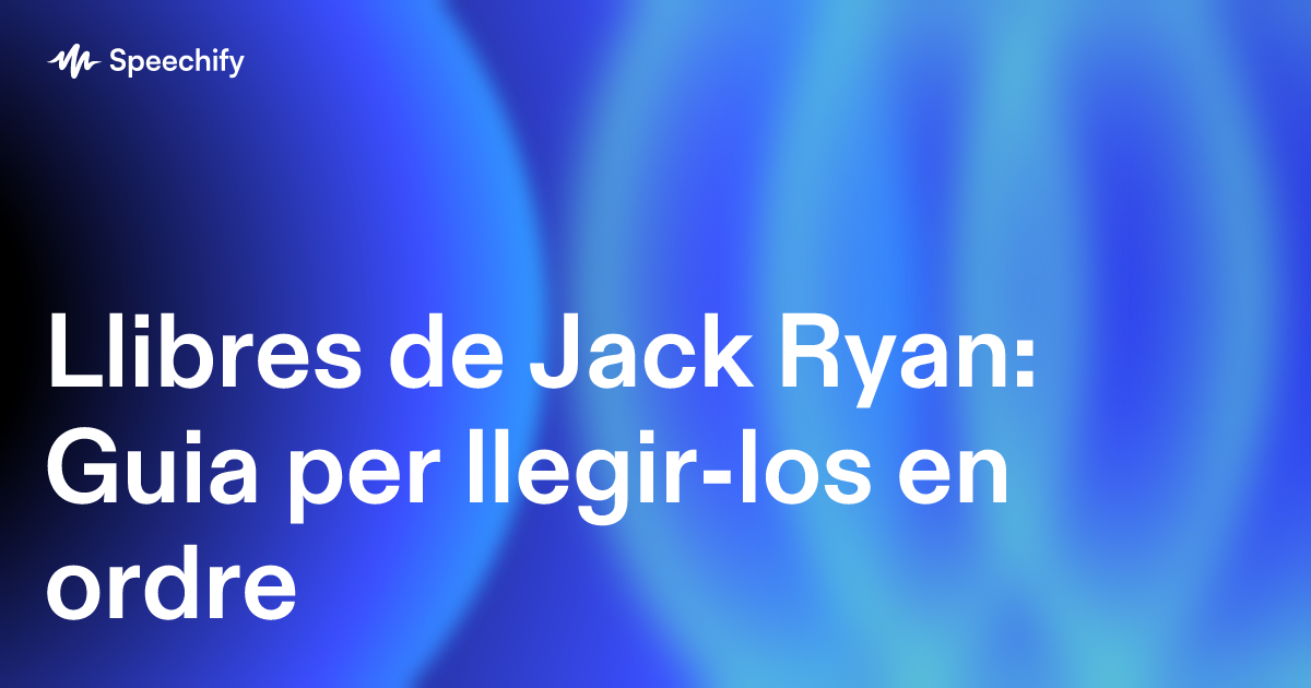 Llibres de Jack Ryan: Guia per llegir-los en ordre