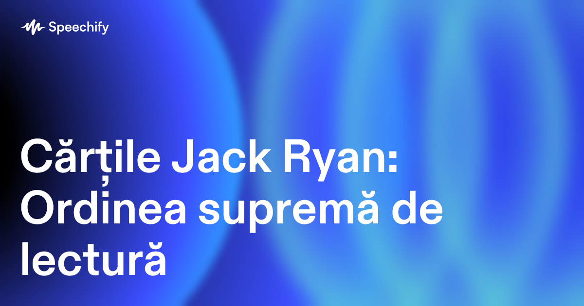 Cărțile Jack Ryan: Ordinea supremă de lectură