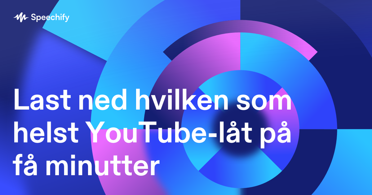 Last ned hvilken som helst YouTube-låt på få minutter