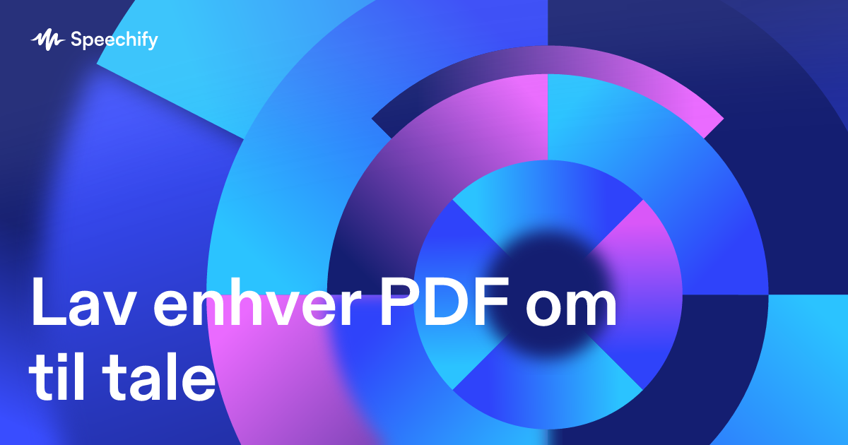 Lav enhver PDF om til tale