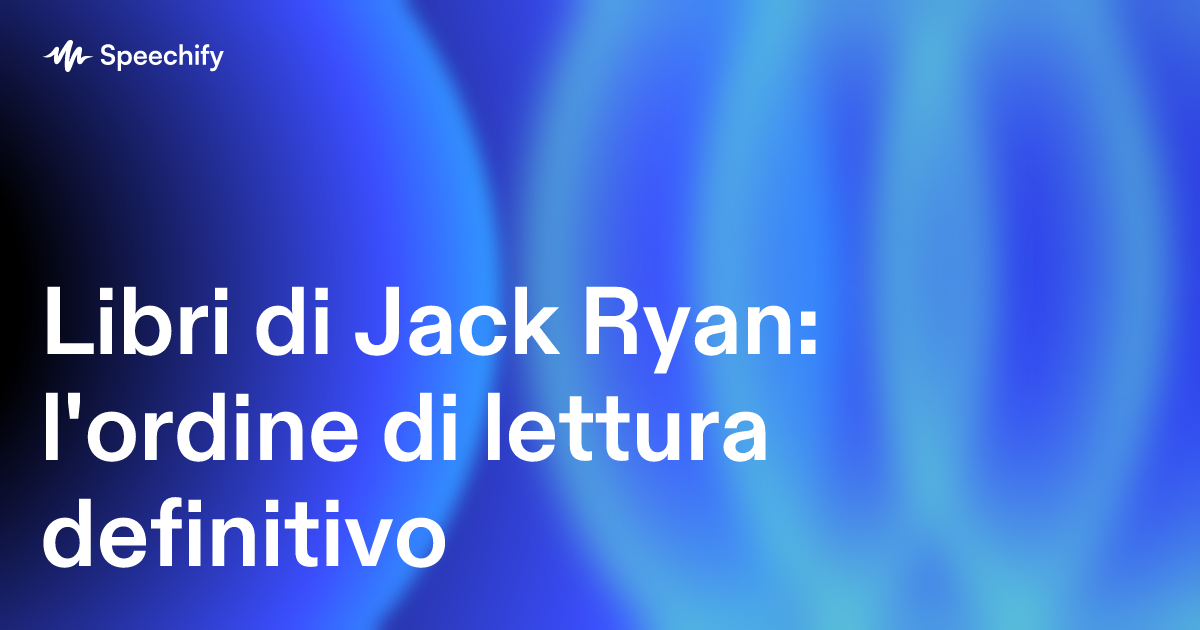 Libri di Jack Ryan: l'ordine di lettura definitivo