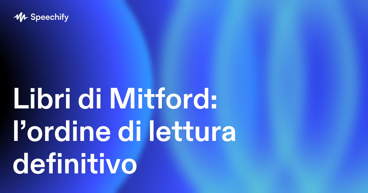 Libri di Mitford: l’ordine di lettura definitivo