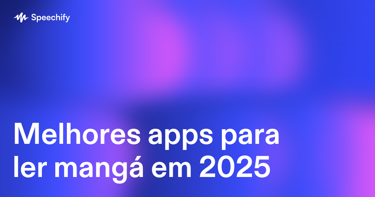Melhores apps para ler mangá em 2025