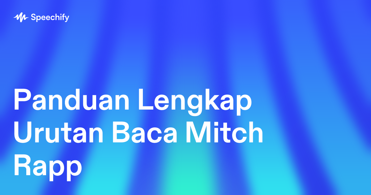 Panduan Lengkap Urutan Baca Mitch Rapp