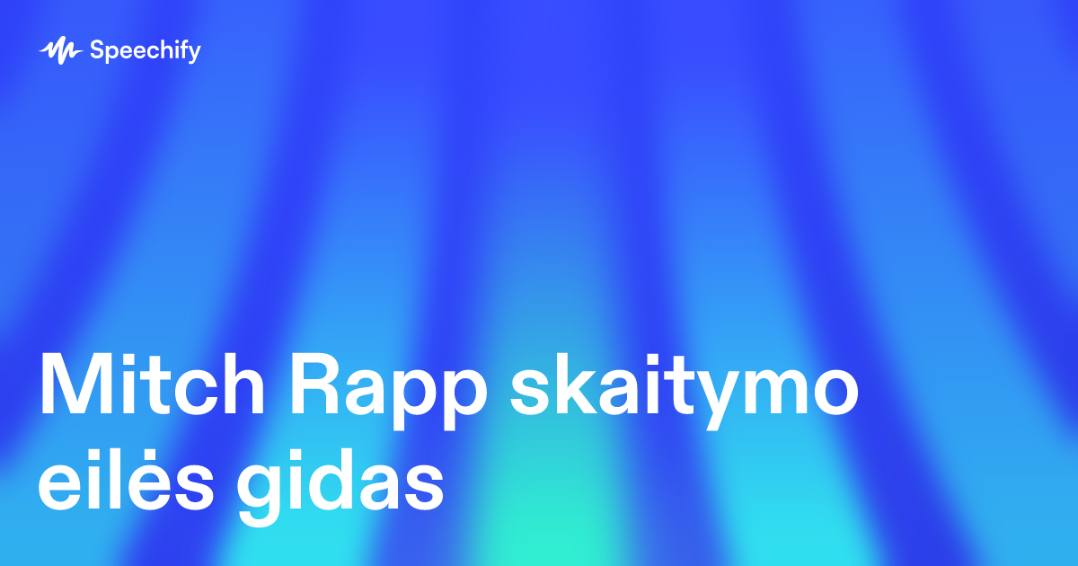 Mitch Rapp skaitymo eilės gidas