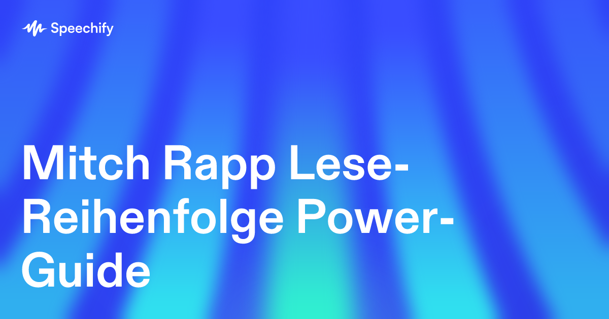 Mitch Rapp Lese-Reihenfolge Power-Guide