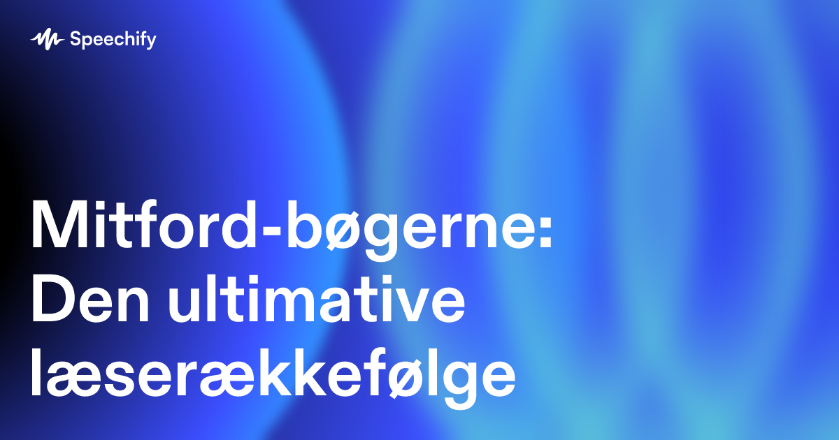 Mitford-bøgerne: Den ultimative læserækkefølge