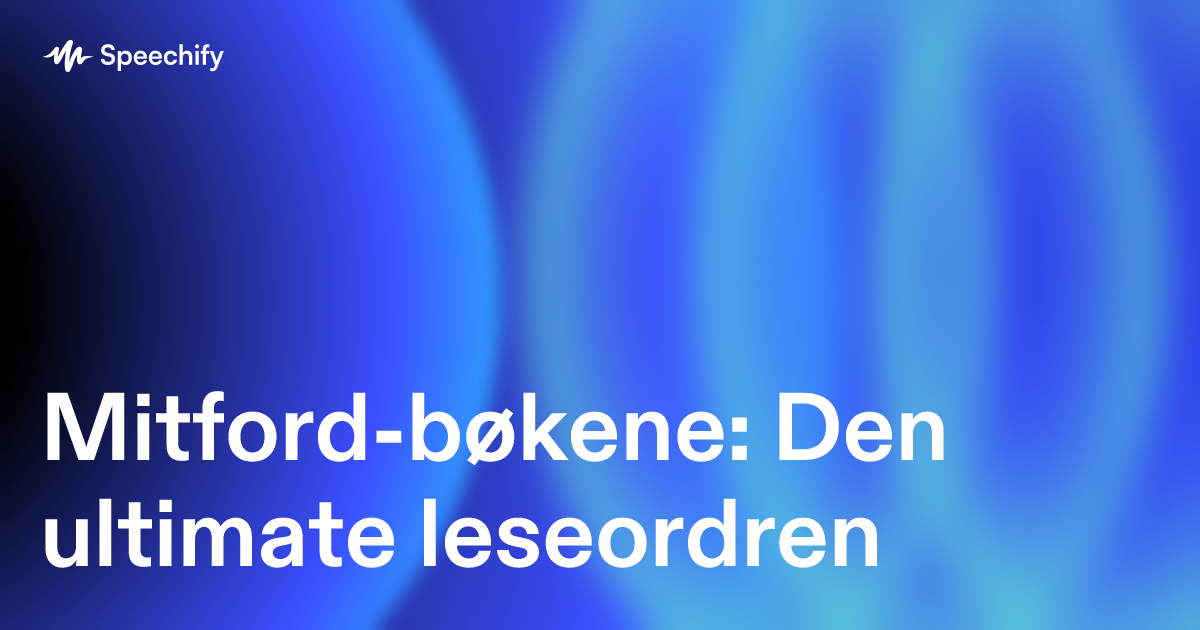 Mitford-bøkene: Den ultimate leseordren