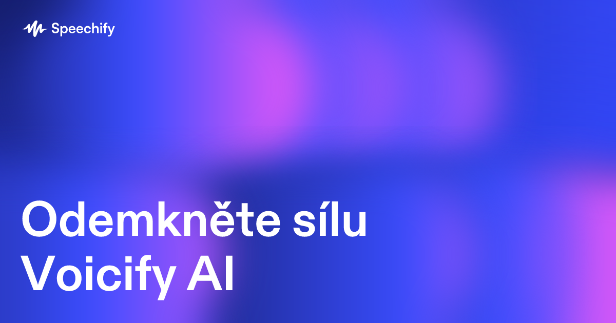 Odemkněte sílu Voicify AI