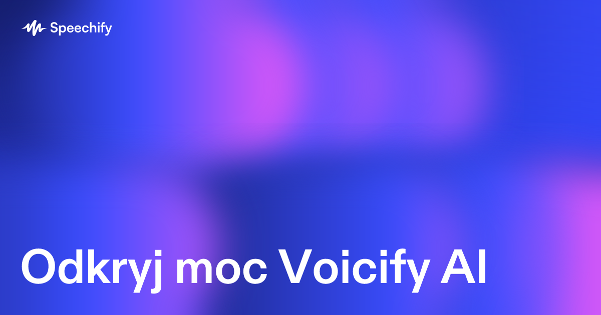 Odkryj moc Voicify AI