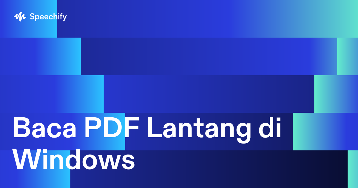 Baca PDF Lantang di Windows