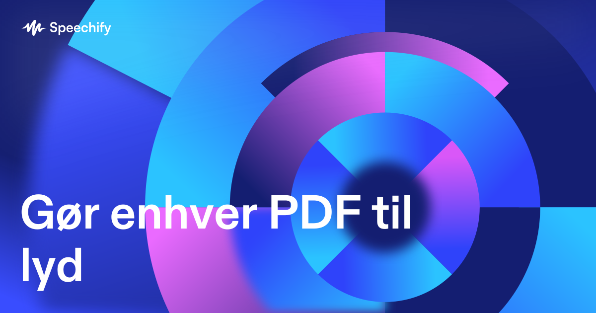 Gør enhver PDF til lyd
