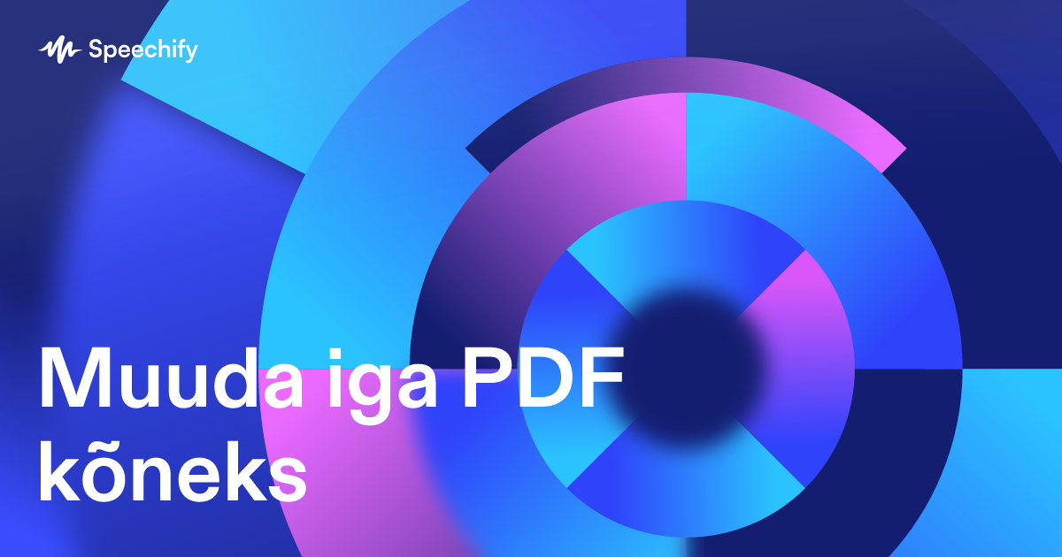 Muuda iga PDF kõneks