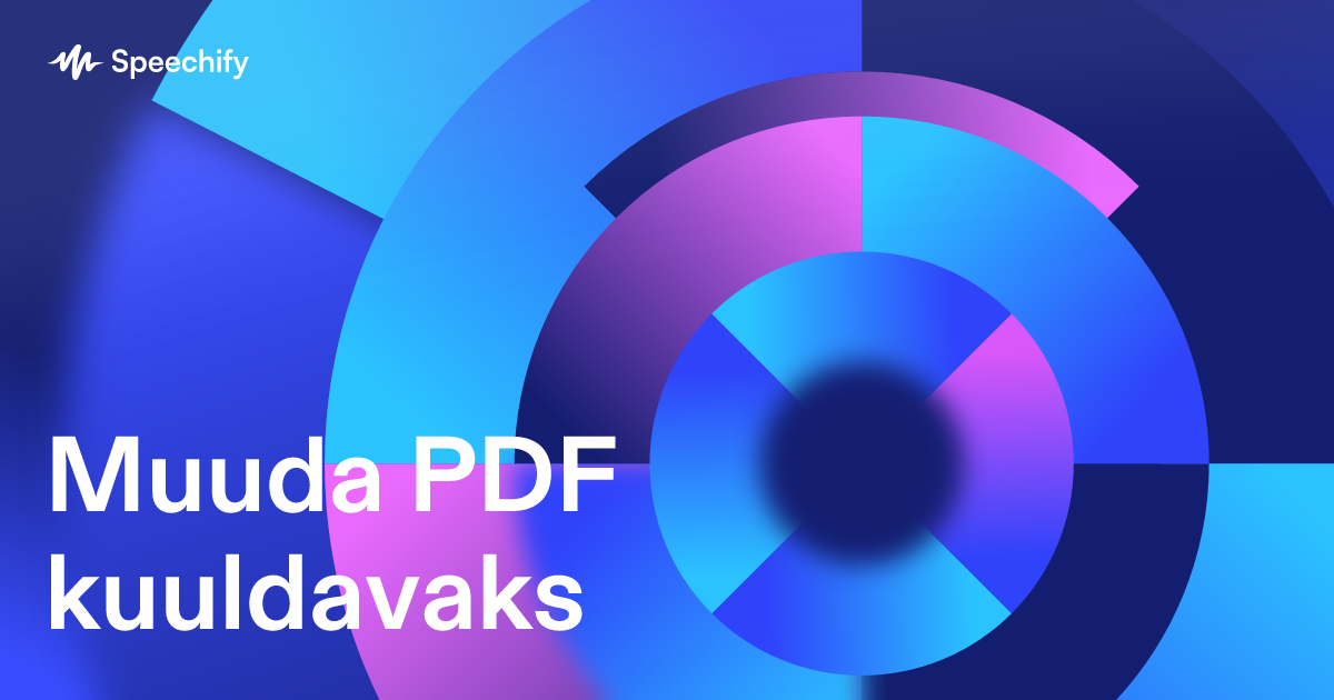 Muuda PDF kuuldavaks