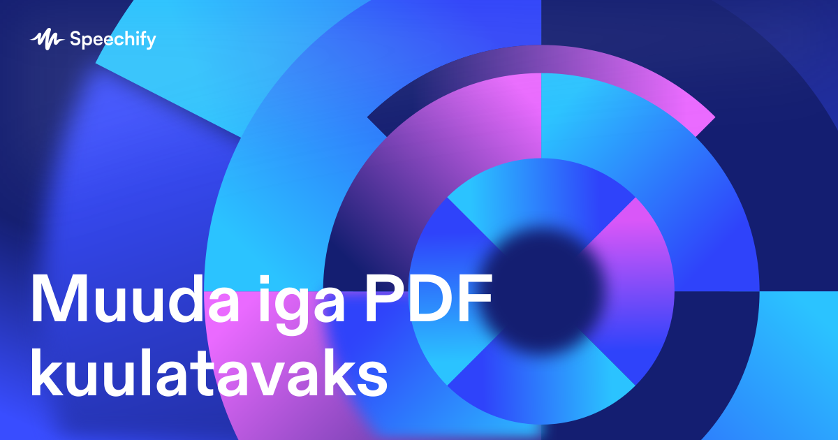 Muuda iga PDF kuulatavaks