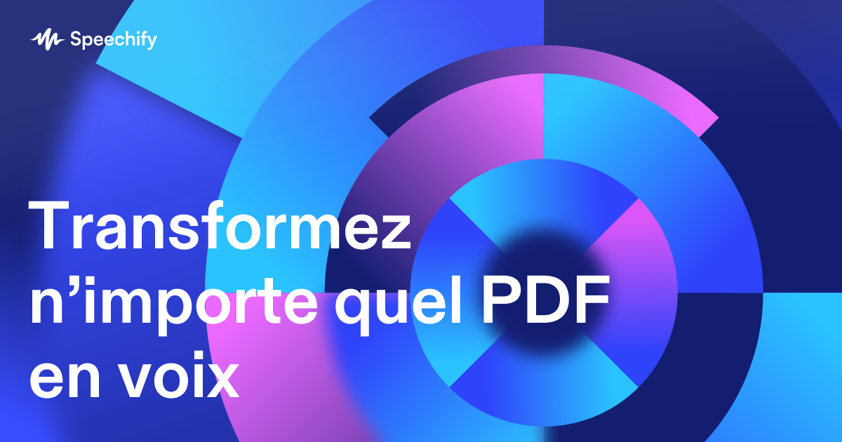 Transformez n’importe quel PDF en voix