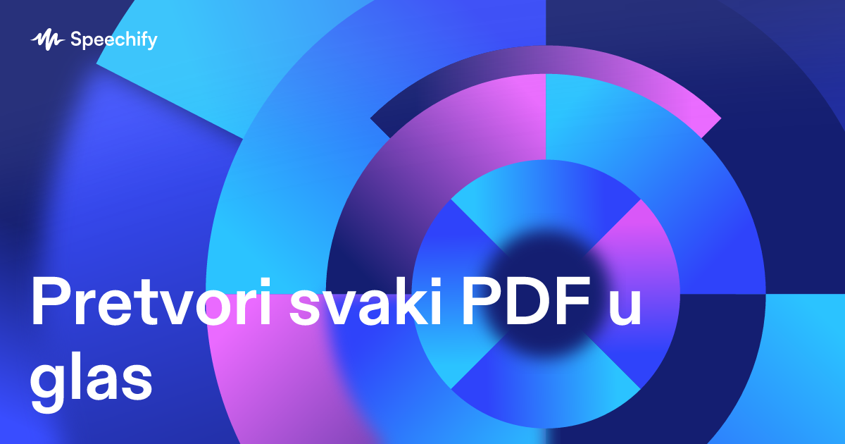 Pretvori svaki PDF u glas