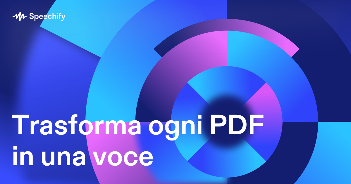 Trasforma ogni PDF in una voce