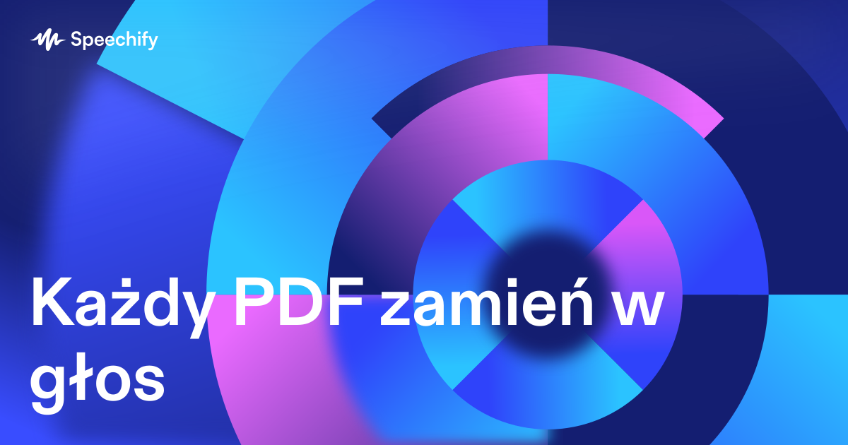 Każdy PDF zamień w głos