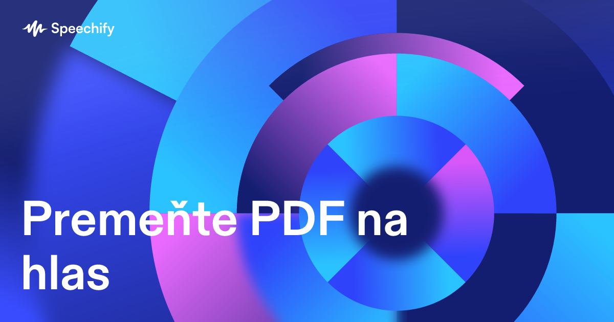 Premeňte PDF na hlas