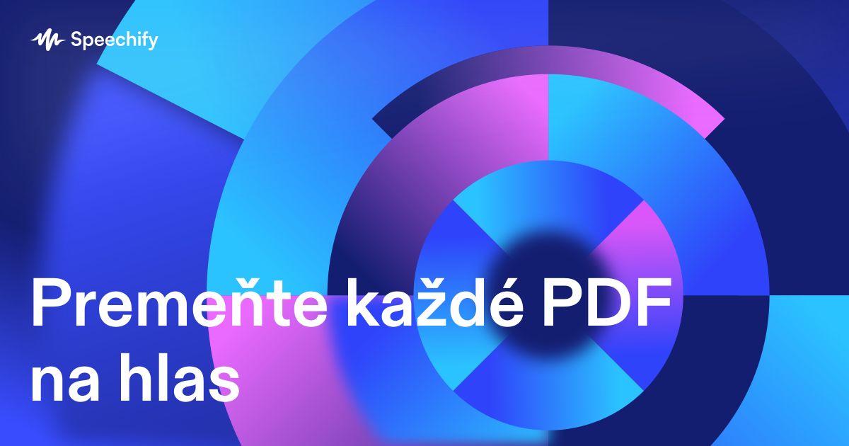 Premeňte každé PDF na hlas
