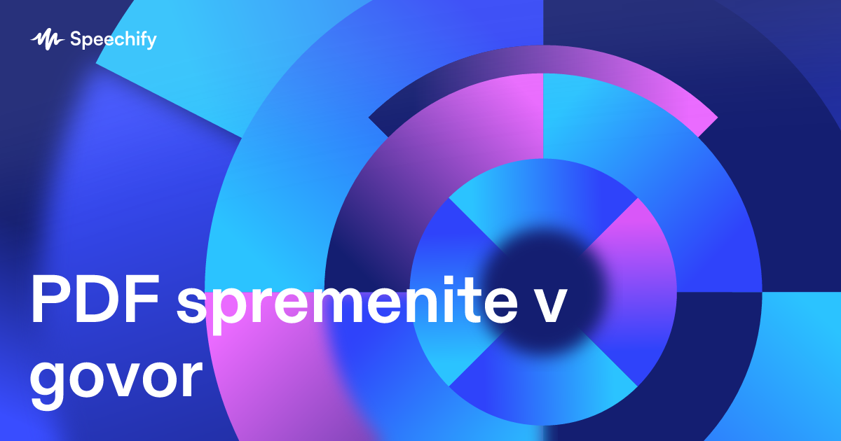 PDF spremenite v govor