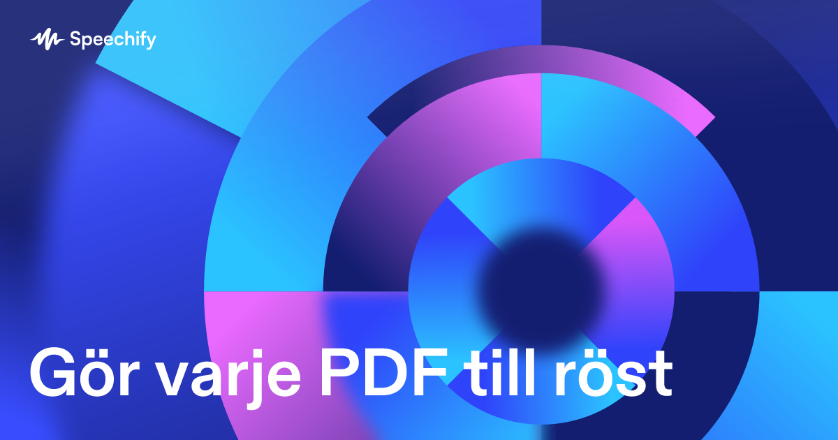 Gör varje PDF till röst