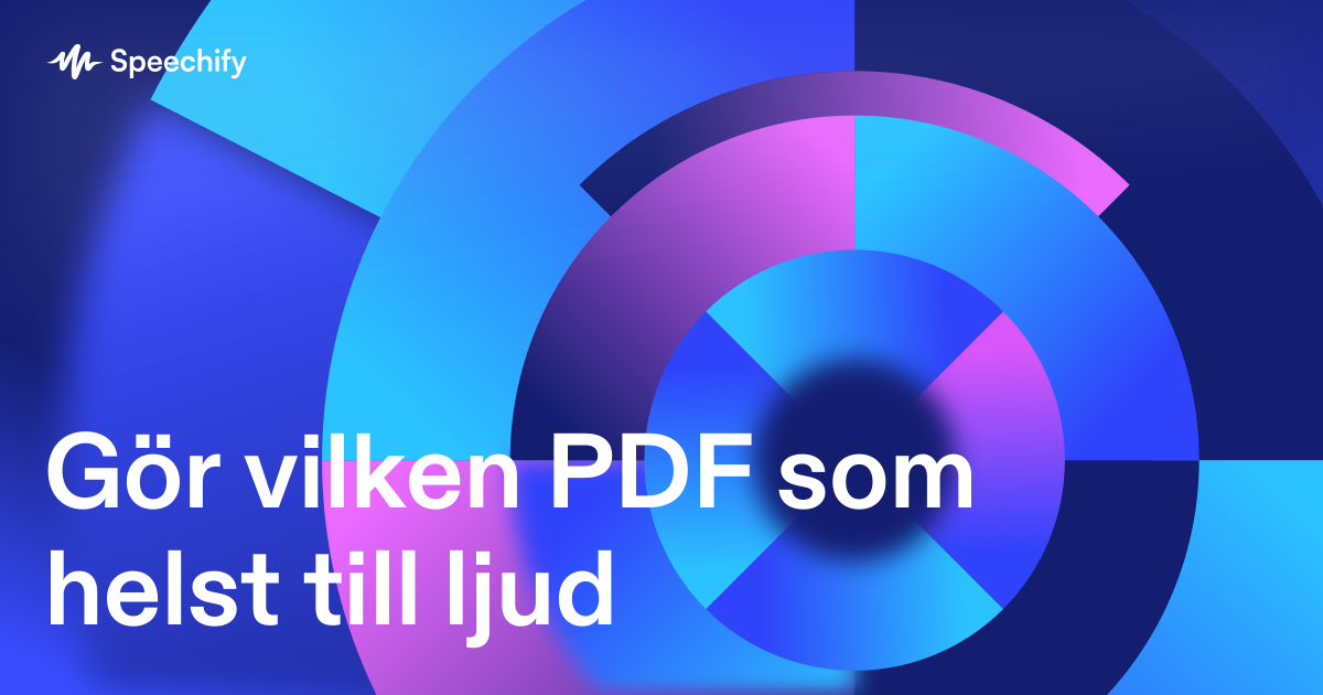 Gör vilken PDF som helst till ljud