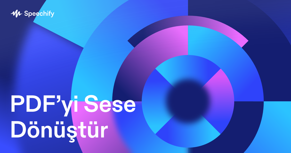 PDF’yi Sese Dönüştür