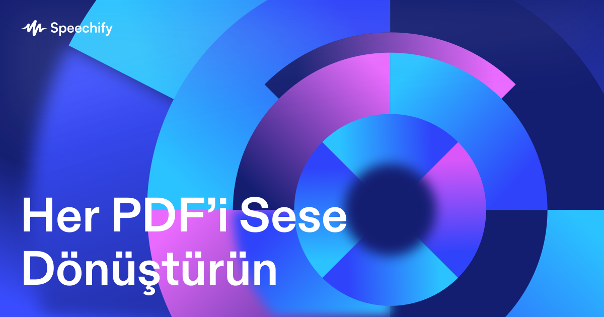 Her PDF’i Sese Dönüştürün