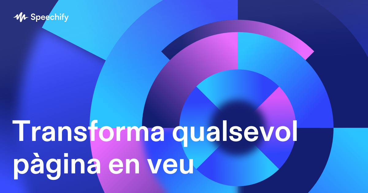 Transforma qualsevol pàgina en veu