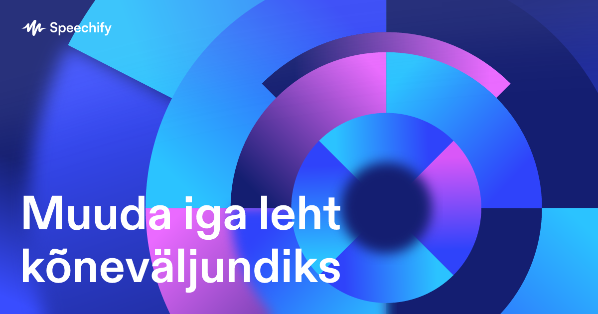 Muuda iga leht kõneväljundiks