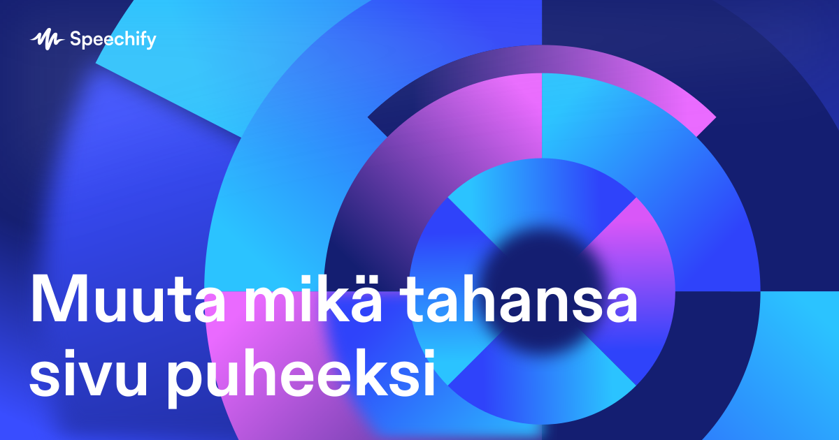 Muuta mikä tahansa sivu puheeksi