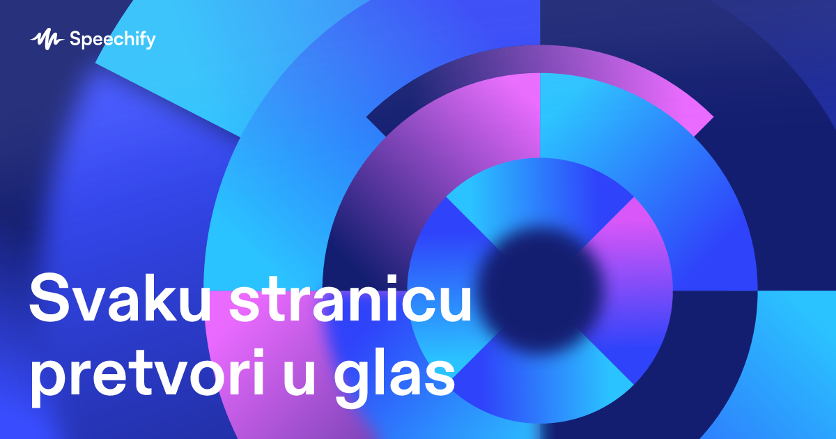 Svaku stranicu pretvori u glas