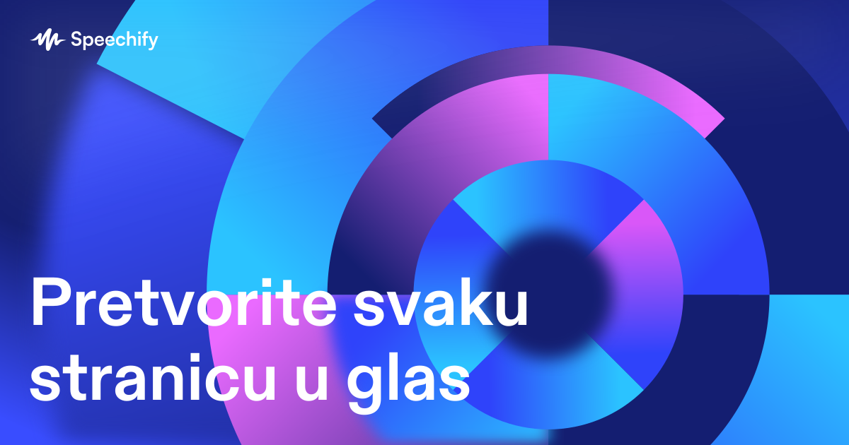 Pretvorite svaku stranicu u glas