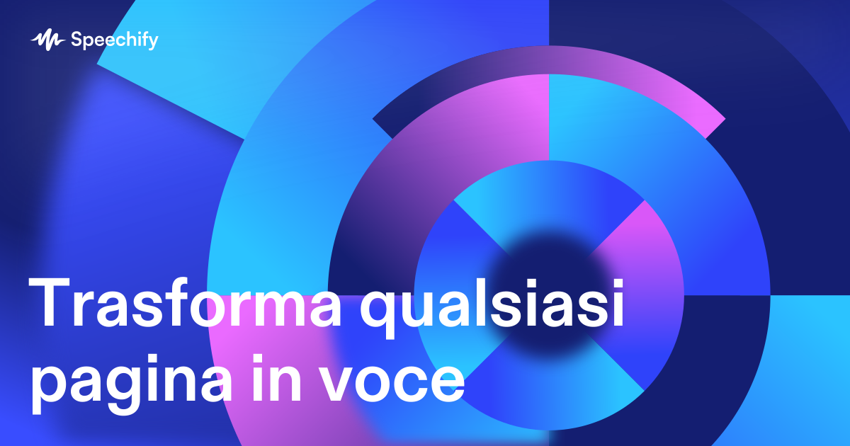 Trasforma qualsiasi pagina in voce