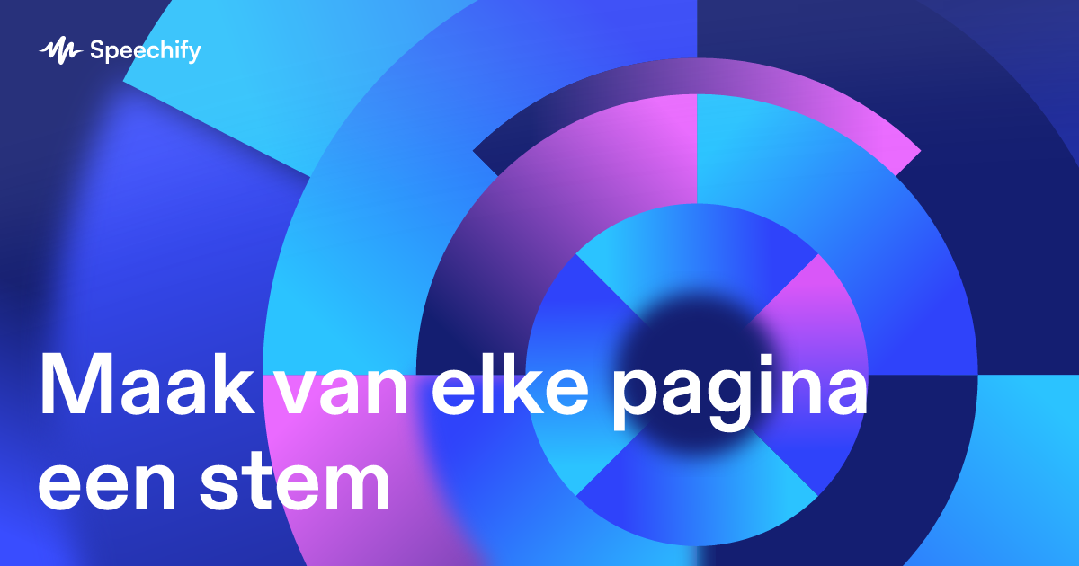 Maak van elke pagina een stem