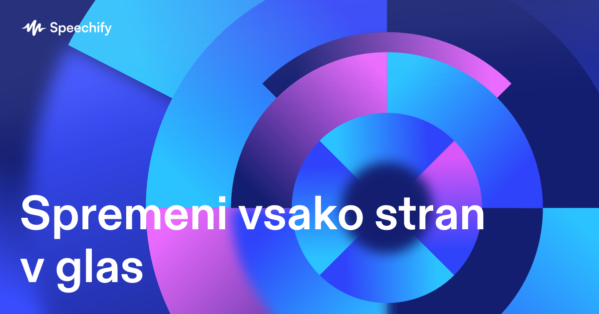 Spremeni vsako stran v glas