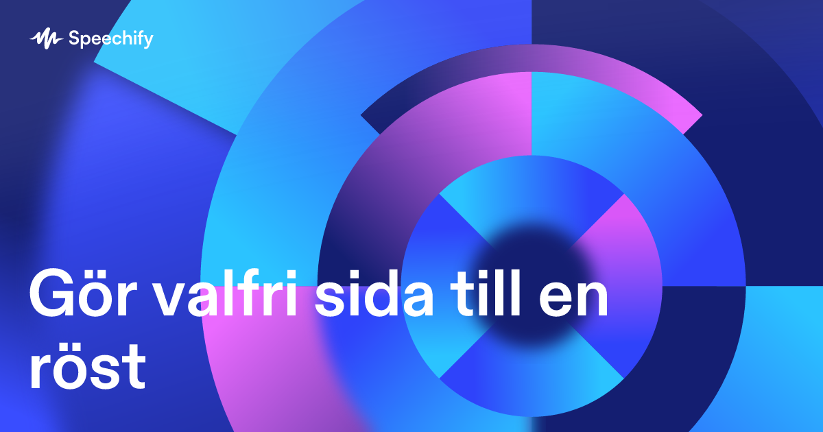 Gör valfri sida till en röst
