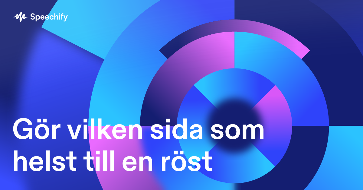 Gör vilken sida som helst till en röst