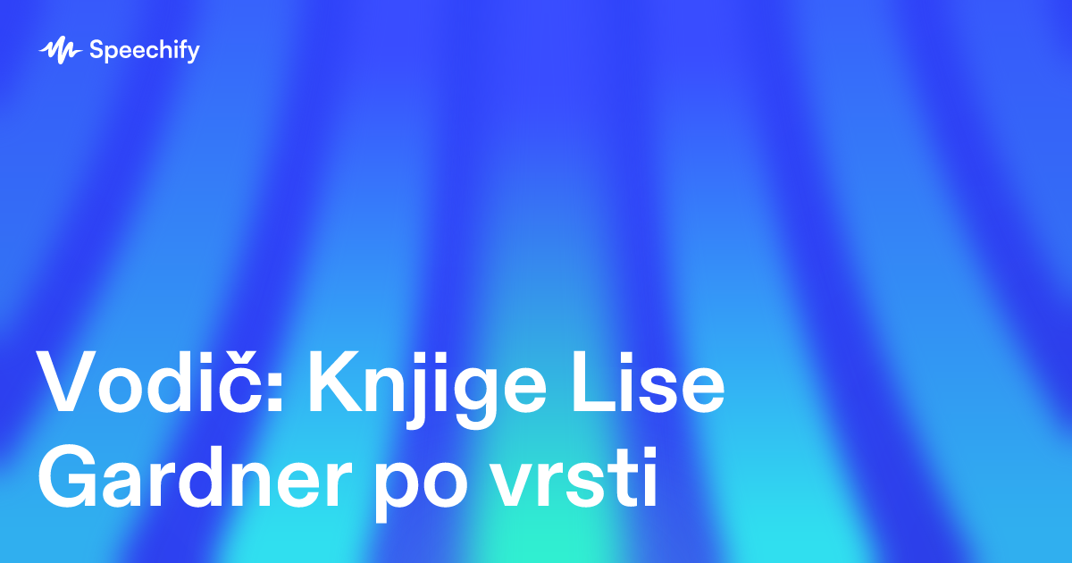 Vodič: Knjige Lise Gardner po vrsti